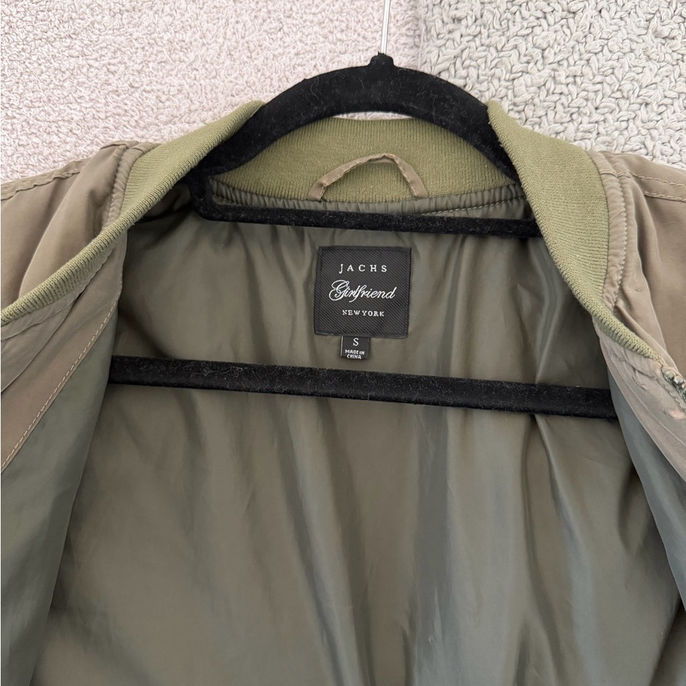 Jachs Khaki Green Women’s Bomber Jacket